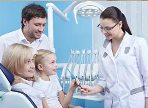 family in dentaloffice